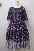 Chalmiere / ハイドレンジアワンピース M パープル Y-25-06-28-135-LO-OP-SZ-ZY