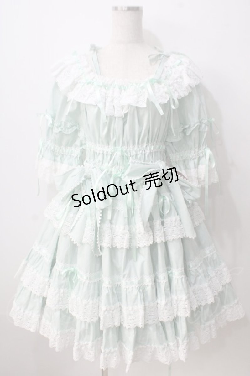 画像1: BABY,THE STARS SHINE BRIGHT / Confiture Ribbonワンピース  ミント Y-25-06-28-139-BA-OP-SZ-ZY (1)