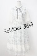 axes femme / フラワープリントレーシーワンピース  生成り Y-25-06-28-141-AX-OP-SZ-ZY