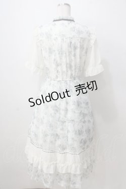 画像2: axes femme / フラワープリントレーシーワンピース  生成り Y-25-06-28-141-AX-OP-SZ-ZY