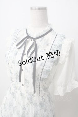 画像3: axes femme / フラワープリントレーシーワンピース  生成り Y-25-06-28-141-AX-OP-SZ-ZY