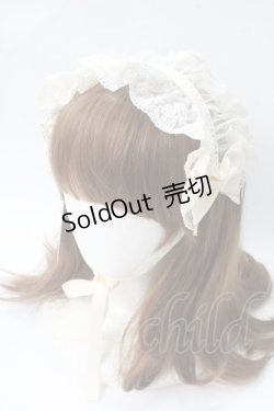 画像1: ATELIER PIERROT / レースリボンヘッドドレス  アイボリー Y-25-06-28-022-EL-AC-SZ-ZY