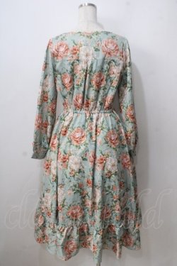 画像2: axes femme / ブルームフラワー柄ワンピース F ミント Y-25-06-28-142-AX-OP-SZ-ZY