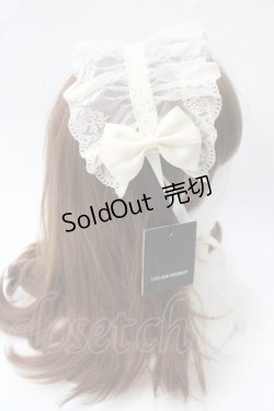 画像3: ATELIER PIERROT / レースリボンヘッドドレス  アイボリー Y-25-06-28-022-EL-AC-SZ-ZY