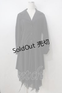 ACDC RAG / イレギュラーロングジャケット  黒 Y-25-06-28-150-PU-JA-SZ-ZY