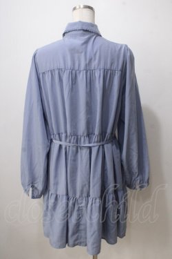 画像2: axes femme POETIQUE / シャツワンピース  サックス Y-25-06-28-151-AX-OP-SZ-ZY