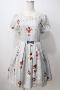 Emily Temple cute / Parfait de'cuteパフワンピース  サックス Y-25-06-28-159-ET-OP-AS-ZY