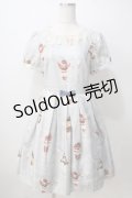 Emily Temple cute / Parfait de'cuteパフワンピース  サックス Y-25-06-28-159-ET-OP-AS-ZY