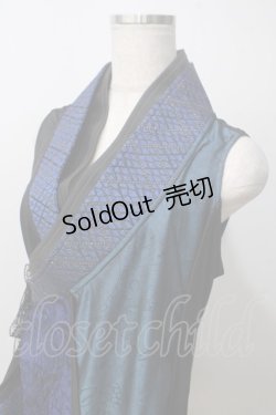 画像3: Qutie Frash / チャイナインナーチュニック  黒×青 Y-25-06-28-163-QU-TO-AS-ZY
