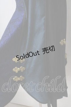 画像4: Qutie Frash / チャイナインナーチュニック  黒×青 Y-25-06-28-163-QU-TO-AS-ZY