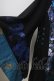 画像5: Qutie Frash / 着物ロングカーデ  黒×青 Y-25-06-28-164-QU-TO-AS-ZY