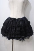 H jelly / ローズptパニエスカート  黒×青 Y-25-06-28-165-HN-SK-SZ-ZY