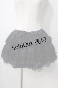 H jelly / ローズptパニエスカート  黒×青 Y-25-06-28-165-HN-SK-SZ-ZY