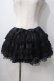 画像1: H jelly / ローズptパニエスカート  黒×青 Y-25-06-28-165-HN-SK-SZ-ZY (1)