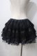 画像2: H jelly / ローズptパニエスカート  黒×青 Y-25-06-28-165-HN-SK-SZ-ZY (2)