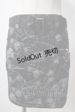 画像1: PUNK RAVE /ULLS SKIRT XS 黒 Y-25-06-28-166-PU-SK-KB-ZY