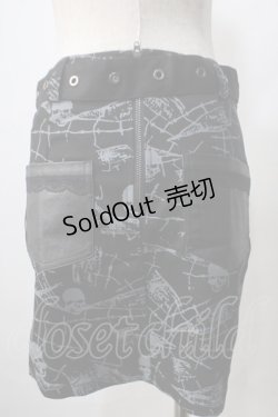 画像2: PUNK RAVE /ULLS SKIRT XS 黒 Y-25-06-28-166-PU-SK-KB-ZY