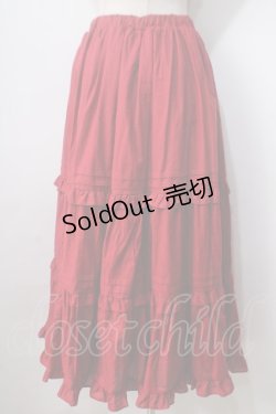 画像2: Chalmiere / クラシックコットンスカート M 赤 Y-25-06-28-176-LO-SK-SZ-ZY