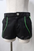 D/3 / サイバーホットパンツ  黒 Y-25-06-28-184-PU-PA-AS-ZY