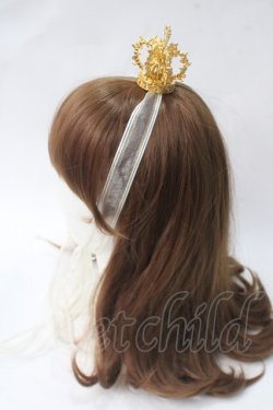 画像2: BABY,THE STARS SHINE BRIGHT / 蝶々王冠ヘッドドレス  ゴールド Y-25-06-28-026-BA-AC-SZ-ZY