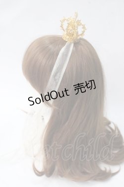 画像2: BABY,THE STARS SHINE BRIGHT / 蝶々王冠ヘッドドレス  ゴールド Y-25-06-28-026-BA-AC-SZ-ZY