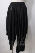 ACDC RAG / 変形レイヤードパンツ  黒 Y-25-06-28-188-PU-PA-SZ-ZY