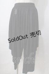 ACDC RAG / 変形レイヤードパンツ  黒 Y-25-06-28-188-PU-PA-SZ-ZY