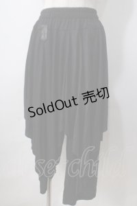 ACDC RAG / 変形レイヤードパンツ  黒 Y-25-06-28-188-PU-PA-SZ-ZY