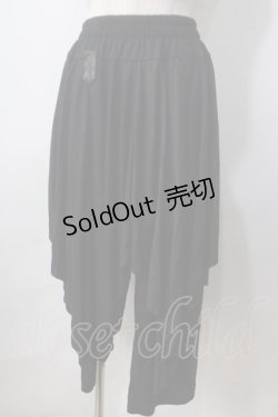 画像1: ACDC RAG / 変形レイヤードパンツ  黒 Y-25-06-28-188-PU-PA-SZ-ZY