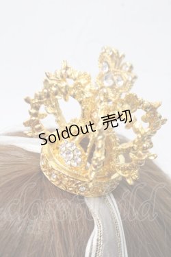 画像3: BABY,THE STARS SHINE BRIGHT / 蝶々王冠ヘッドドレス  ゴールド Y-25-06-28-026-BA-AC-SZ-ZY
