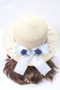 axes femme / 巻きバラリボンカンカン帽  ベージュ Y-25-06-28-031-AX-AC-SZ-ZY