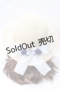 axes femme / 巻きバラリボンカンカン帽  ベージュ Y-25-06-28-031-AX-AC-SZ-ZY