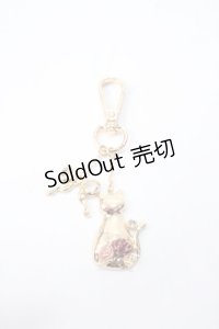 axes femme / キャットキーホルダー  ゴールド Y-25-06-28-005-AX-ZA-SZ-ZY