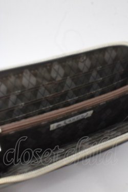 画像3: axes femme / チョコモチーフ配色長財布  茶 Y-25-06-28-039-AX-ZA-SZ-ZY