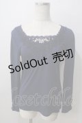 axes femme / ガーデンモチーフインナープルオーバー  紺 Y-25-07-01-041-AX-TO-SZ-ZY