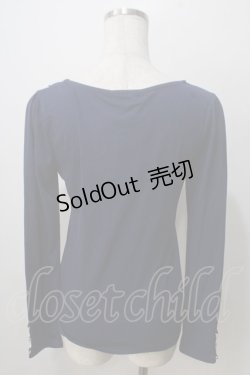 画像2: axes femme / ガーデンモチーフインナープルオーバー  紺 Y-25-07-01-041-AX-TO-SZ-ZY