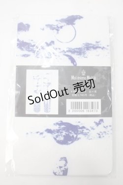 画像1: Moi-meme-Moitie / サイレントムーンオーバーニー  ホワイト×ブルー Y-25-07-01-008-MO-ZA-SZ-ZY