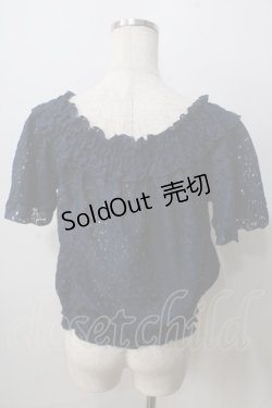 画像2: axes femme / 総レースプルオーバー  紺 Y-25-07-01-045-AX-TO-SZ-ZI