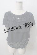 axes femme / ロマンティックレースプルオーバー  紺 Y-25-07-01-046-AX-TO-SZ-ZY