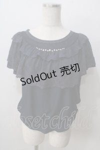 axes femme / ロマンティックレースプルオーバー  紺 Y-25-07-01-046-AX-TO-SZ-ZY