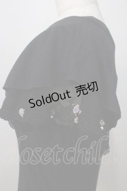 画像3: axes femme / 袖プチバラ使いトップス M 黒 Y-25-07-01-047-AX-TO-SZ-ZY
