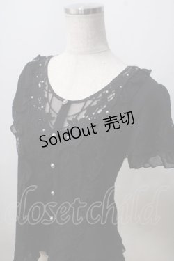 画像3: axes femme / モチーフレース使いプルオーバー M 黒 Y-25-07-01-048-AX-TO-SZ-ZT119