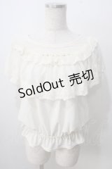 axes femme / ロマンティックレースプルオーバー  白 Y-25-07-01-049-AX-TO-SZ-ZY