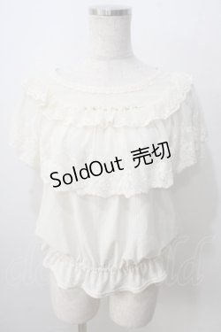 画像1: axes femme / ロマンティックレースプルオーバー  白 Y-25-07-01-049-AX-TO-SZ-ZY