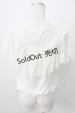 画像2: axes femme / ロマンティックレースプルオーバー  白 Y-25-07-01-049-AX-TO-SZ-ZY