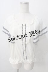 axes femme / シフォン袖トップス  生成り Y-25-07-01-051-AX-TO-SZ-ZY