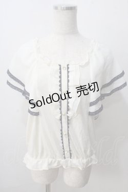 画像1: axes femme / シフォン袖トップス  生成り Y-25-07-01-051-AX-TO-SZ-ZY