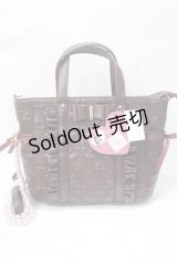 FLC / MINA*キルトリボン2WAYバッグ  中茶 Y-25-07-01-011-LO-BG-SZ-ZY