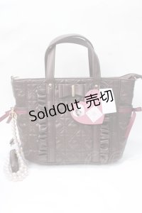 FLC / MINA*キルトリボン2WAYバッグ  中茶 Y-25-07-01-011-LO-BG-SZ-ZY