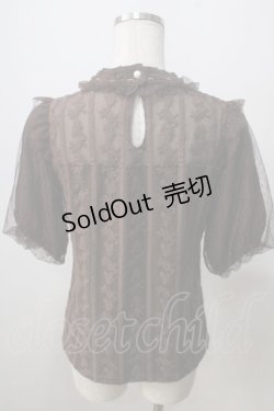 画像2: axes femme POETIQUE / ビスチェ風レース切替トップス  ブラウン Y-25-07-01-058-AX-TO-SZ-ZY